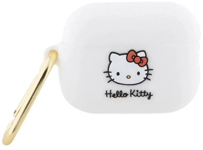 Чехол Hello Kitty Silicone 3D Kitty Head для Apple AirPods Pro 2 White (3666339189778)