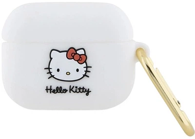 Чехол Hello Kitty Silicone 3D Kitty Head для Apple AirPods Pro White (3666339189761)
