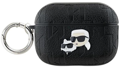 Чехол Karl Lagerfeld Monogram Karl & Choupette Head для Apple AirPods Pro 2 Black (3666339283582)