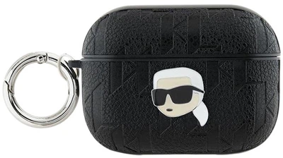 Чехол Karl Lagerfeld Monogram Monogram Karl Head для Apple AirPods Pro 2 Black (3666339283667)