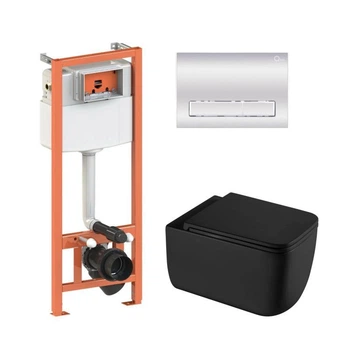 Инсталляция 4 в 1 Qtap Nest Gemini Хром (QT2533076EUQMB46177)