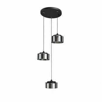 Люстра подвесная DUSHA MS241-D3 x GX53 черный/дымчатый LIGHT SET