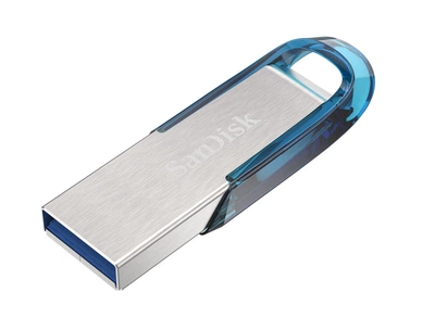 Флеш-накопитель SanDisk USB 3.0 Ultra Flair 128Gb SDCZ73-128G-G46B серебряно синий