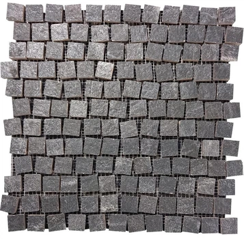 Мозаика Dune Mosaico 187775 Karakter 30*30.1 черная керамическая