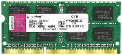 Пам'ять Kingston 2GB SO-DIMM DDR3 1066 MHz (KVR1066D3S7/2G)