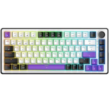 Игровая клавиатура HATOR Hellyberry HK75 Wireless White-Violet (HK75_Wireless)