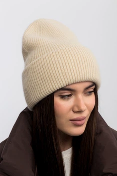 Шапка FAMO SHP-25008 Бежевий One size (SHP-25008)
