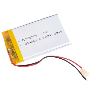 Акумулятор універсальний, 1250 mAh, 5,0 x 37 x 59 мм. - 375890