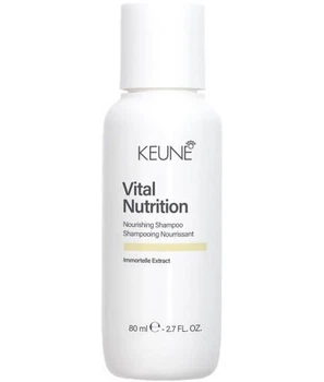Живильний шампунь для сухого ламкого та пошкодженого волосся Keune Vital Nutrition Nourishing Shampoo 80 мл