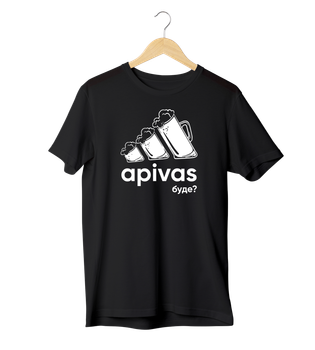 Футболка Ponty Shop «Apivas» 2XL Чорна
