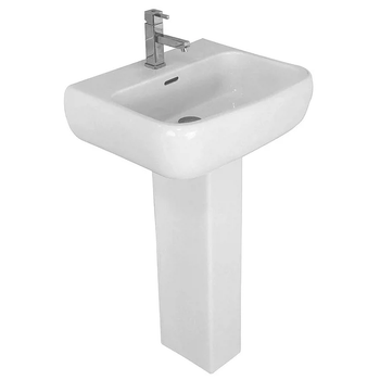 Раковина з ніжкою RAK Ceramics Metropolitan 52.5x18.5x41.5 см RAK0020 Білий (2872129806)