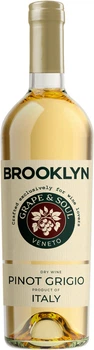 Вино Brooklyn Pinot Grigio Veneto біле сухе 0.75 л 12% (8032665881726)