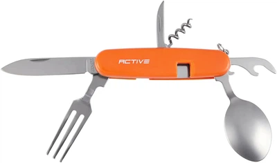 Ніж-набір столовий 7-в-1 Active Launcher 2 (ложка, виделка, ніж) Orange (630418)