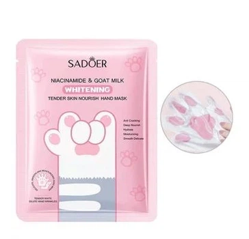 Питательная маска-перчатки для рук с ниационамидом SADOER Cat Paw 35 г