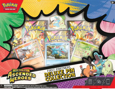Zestaw kart Pokemon Pokémon TCG: Mega Evolution - Ascended Heroes - Deluxe Pin Collection - First Partners (196214131026)