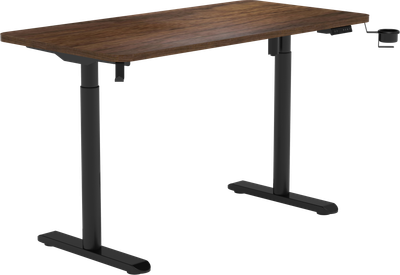 Компьютерный стол с электрорегулировкой высоты SIHOO D05 1400 x 700 мм Walnut/Black (D05-104/D05-107)