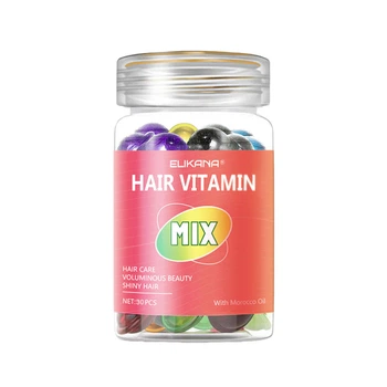 Капсули для волосся ELIKIKANA Hair Vitamin MIX з марокканською олією (30 шт) – об'єм, блиск та відновлення