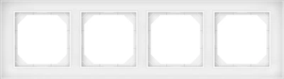 Рамка четверна Vilma 51423721 R04 4V БІла (4779101117691)