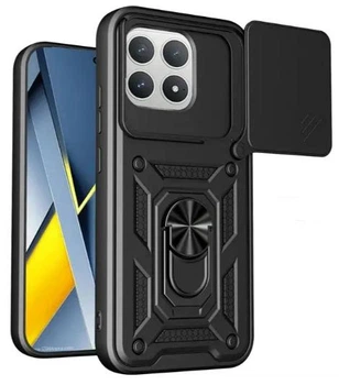Чехол Camshield c кольцом-подставкой на Poco F8 Pro / black