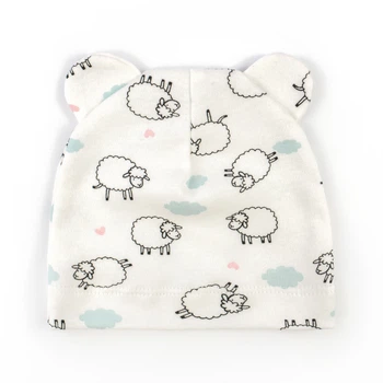 Шапочка під розпошиття з вушками Dexter`s cute lambs молочный 40