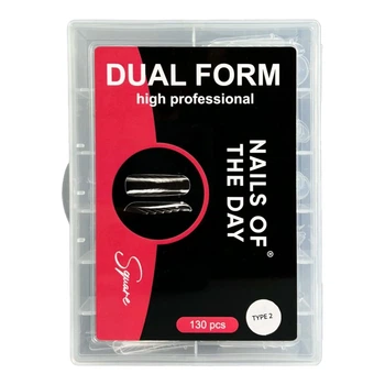 Набор верхних форм Nails Of The Day для наращивания Dual Form Square 130 шт