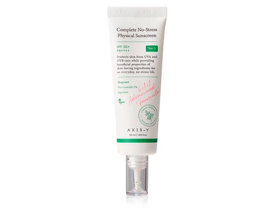 Солнцезащитный крем для лица Axis-Y Complete No-Stress Physical Sunscreen V.3 SPF 50+ PA++++, 50мл (8809634610119)
