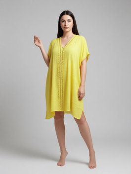Туника-платье из хлопка Fuba 10050123 Желтый (бедра 121-125 см) 50 (5XL)