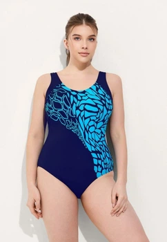 Купальник слитный Fuba 25133171 Голубой 5XL (58) бедра 126-130 см полнота груди - 4D-5E-6F
