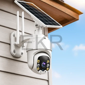 Вулична WiFi IP‑камера V380 3 Мп з сонячною батареєю (JU-10999)