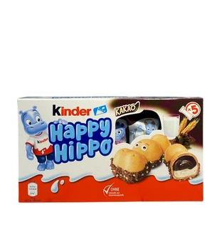Вафельний батончик Kinder Happy Hippo Cocao Какао 5 шт *20,7 г (60690)