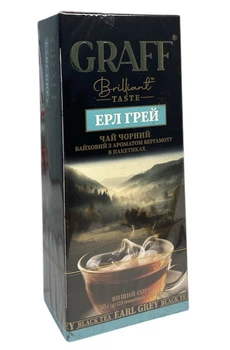 Чай Graff чорний Ерл Грей Бергамот 25 пакетиків по 2 г (60720)