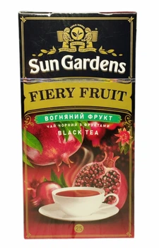 Чай Sun Gardens чорний Вогняний фрукт 25 пакетиків (60044)