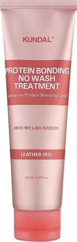 Незмивний кондиціонер для волосся "Шкіра та ірис" 130 мл Kundal Protein Bonding No Wash Treatment Leather Iris