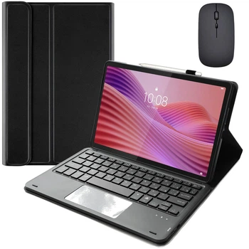 Чехол-клавиатура Smart Cover + Мышка для Lenovo Tab 10.1" 2025 Ukr+Ru+En Black