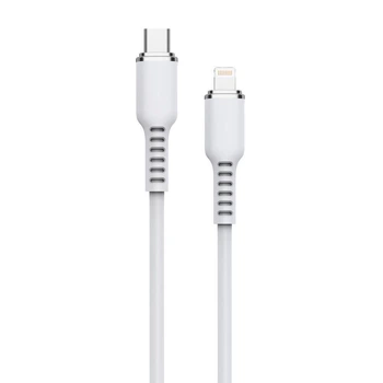 Кабель USB WALKER C795 Type-C to Lightning White