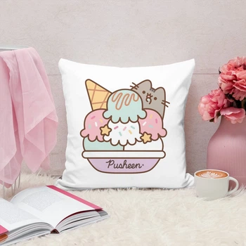 Подушка плюшевая Pusheen Пушин 35х35 см (ПУ000102)