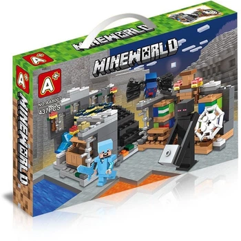 Конструктор Minecraft Портал в край AA8007, набор Замок скелетов/Заброшенная шахта Майнкрафт Поліетиленовий пакет