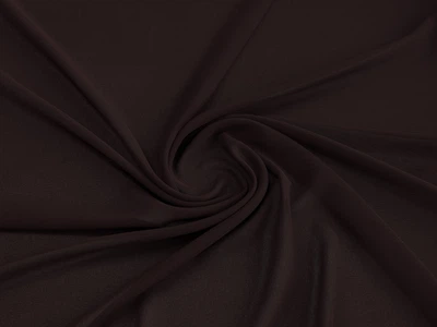 Ткань Креп шифон горький шоколад , пог. м. (к19, 2509078, к1)
