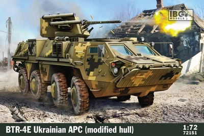 Збірна модель 1/72 Український бронетранспортер БТР-4Е "Буцефал" (модифікований корпус) IBG Models 72151