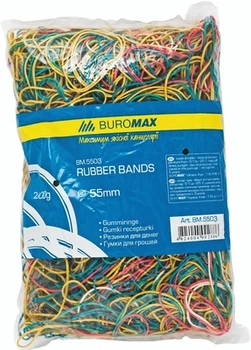 Гумки для грошей Buromax JOBMAX 200 г асорті d 55 мм (BM.5503)