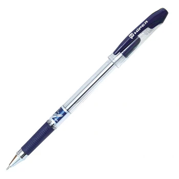 Ручка масляна Hiper Max Writer чорнило синє 0.7 мм пластик (HO-335)