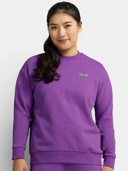 Світшот жіночий Jack Wolfskin Celebrate The Paw Crewneck W A65903-T0408 S Фіолетовий (4064886664486)