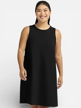 Платье миди летнее женское Jack Wolfskin Travel Dress W A66064-6000 S Черное (4064886681469)