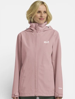 Спортивная ветровка с капюшоном женская Jack Wolfskin Trailtime 2L Jkt W A63902-H0110 S Розовая (4064886700023)