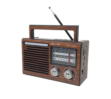 Портативний радіоприймач Golon RX-1138D – AM/FM/SW, Bluetooth колонка, MP3 з USB/TF/SD, акумулятор 18650, телескопічна антена