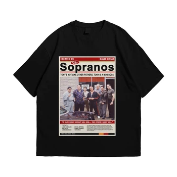 Футболка с принтом The Sopranos Клан Сопрано L Черный Ф Філ062-Ч L