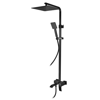 Тропический душ со смесителем Koer KB-56007-05 черный KR3461