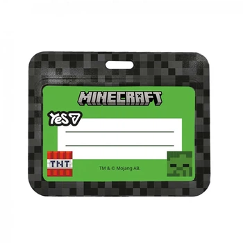 Бейдж горизонтальний YES Minecraft Heroes 940399 10х8 см 5177561