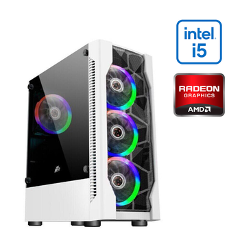 Игровой ПК FORSAGE F4-3R1 Color LED Tower / Intel Core i5-10400F (6 (12) ядер по 2.9 - 4.3 GHz) / 8 GB DDR4 / 480 GB SSD / Sapphire Radeon RX 570 Nitro+, 8 GB GDDR5, 256-bit