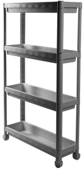 Этажерка VIOLET HOUSE 6014 Long Shelf GREY 4-х ярусная, серый